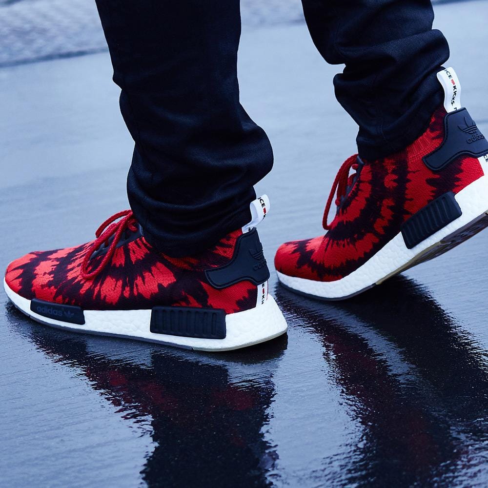 Nmd primeknit red white blue best sale