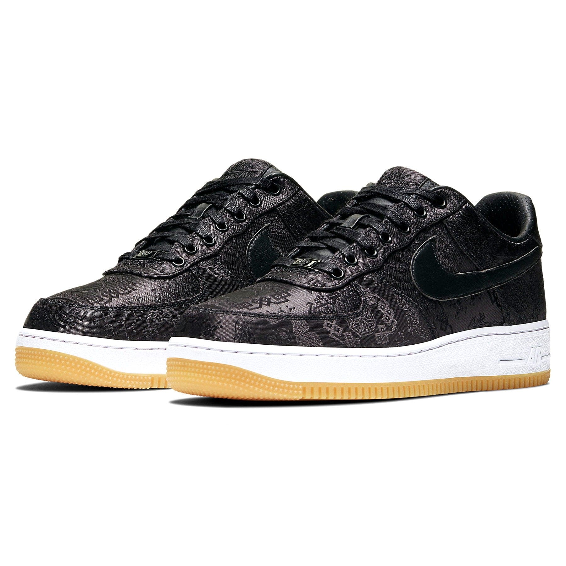 Fragment Design x CLOT x Nike Air Force 1 'Black Silk' — Kick Game