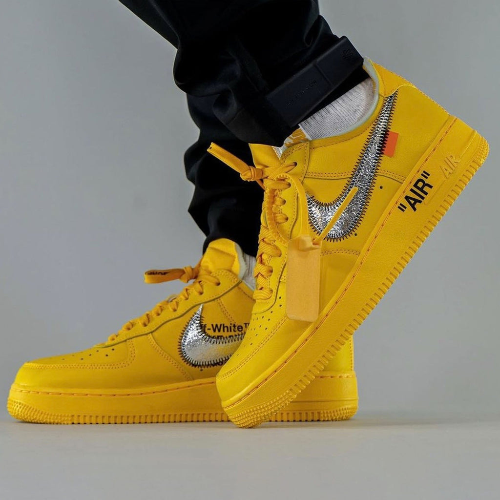 Nike Off White Air Force 1 Low ICA Size 12 DD1876-700 Lemonade