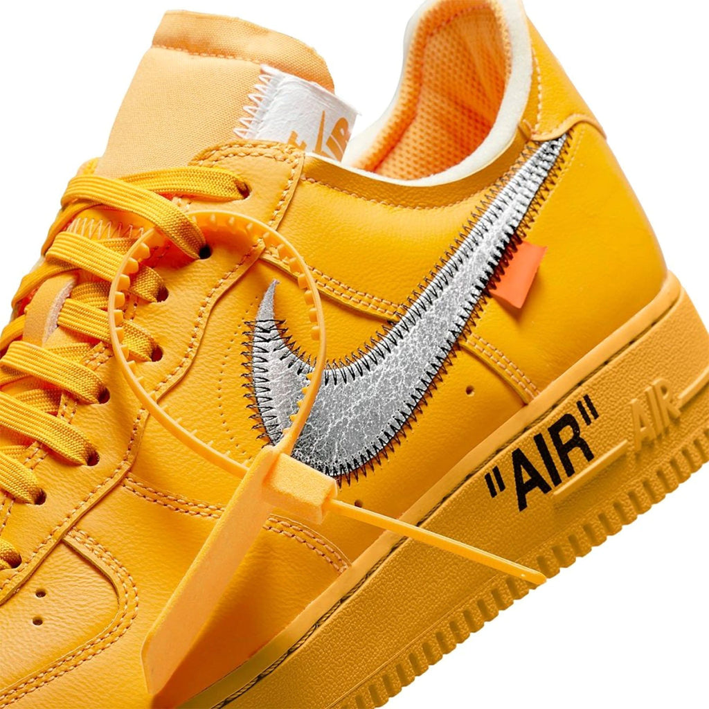 Nike Air Force 1 Low Off White ICA University Gold DD1876-700 Size 6.5