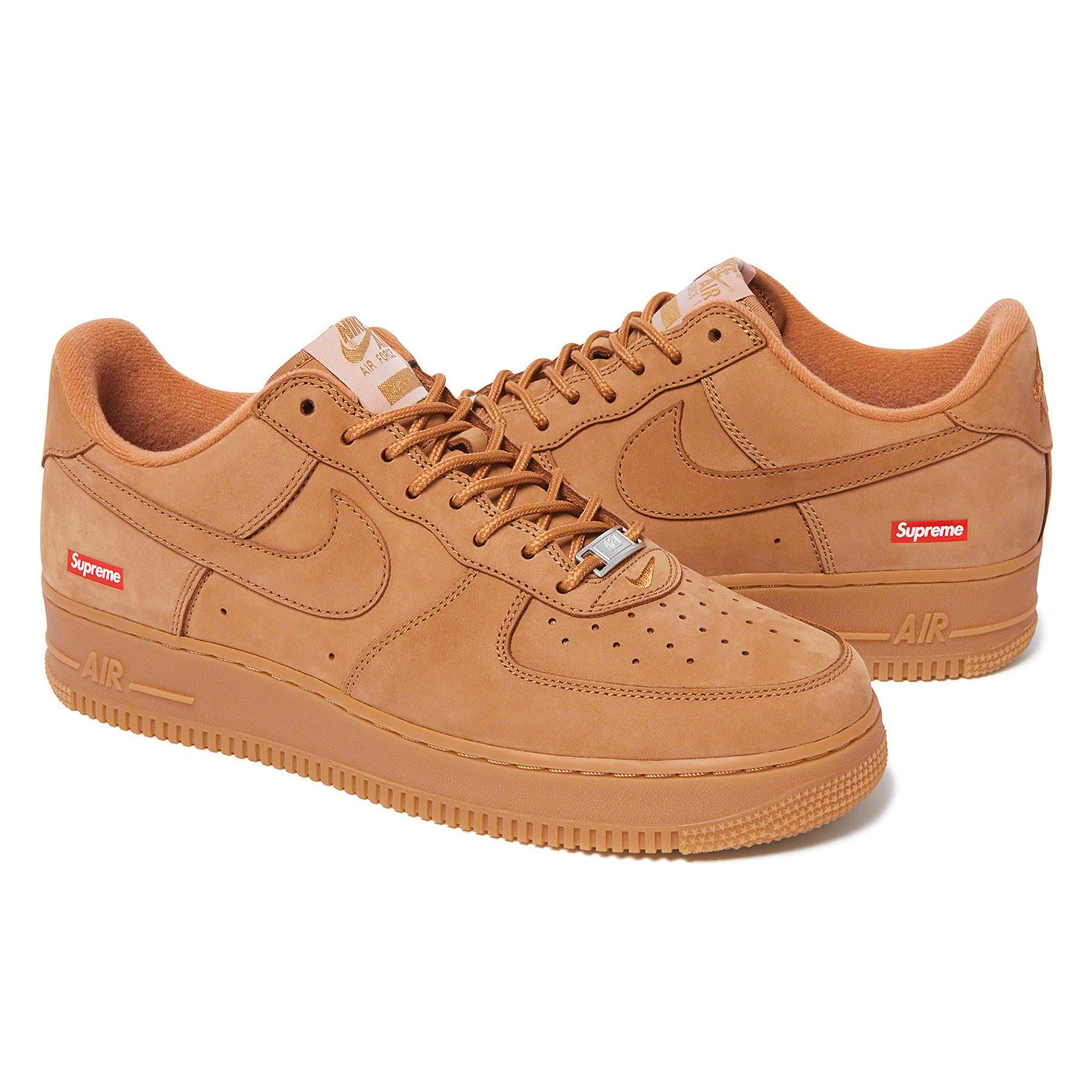 Supreme x Nike Air Force 1 Low SP 'Flax' — Kick Game