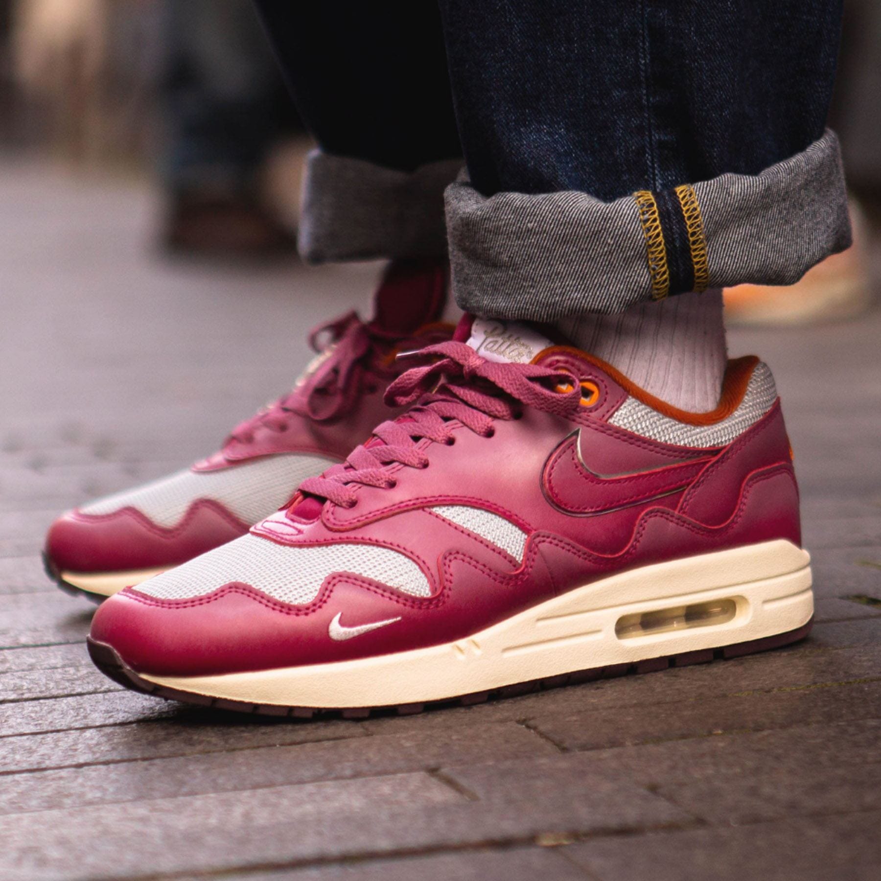 Patta x Nike Air Max 1 'Rush Maroon' — Kick Game