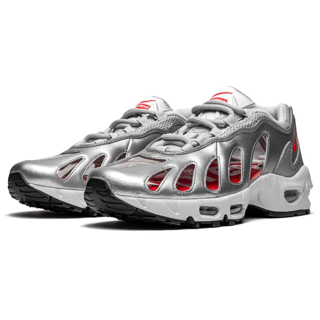 Nike x Supreme Air Max 96 'Metallic Silver' - Kick Game