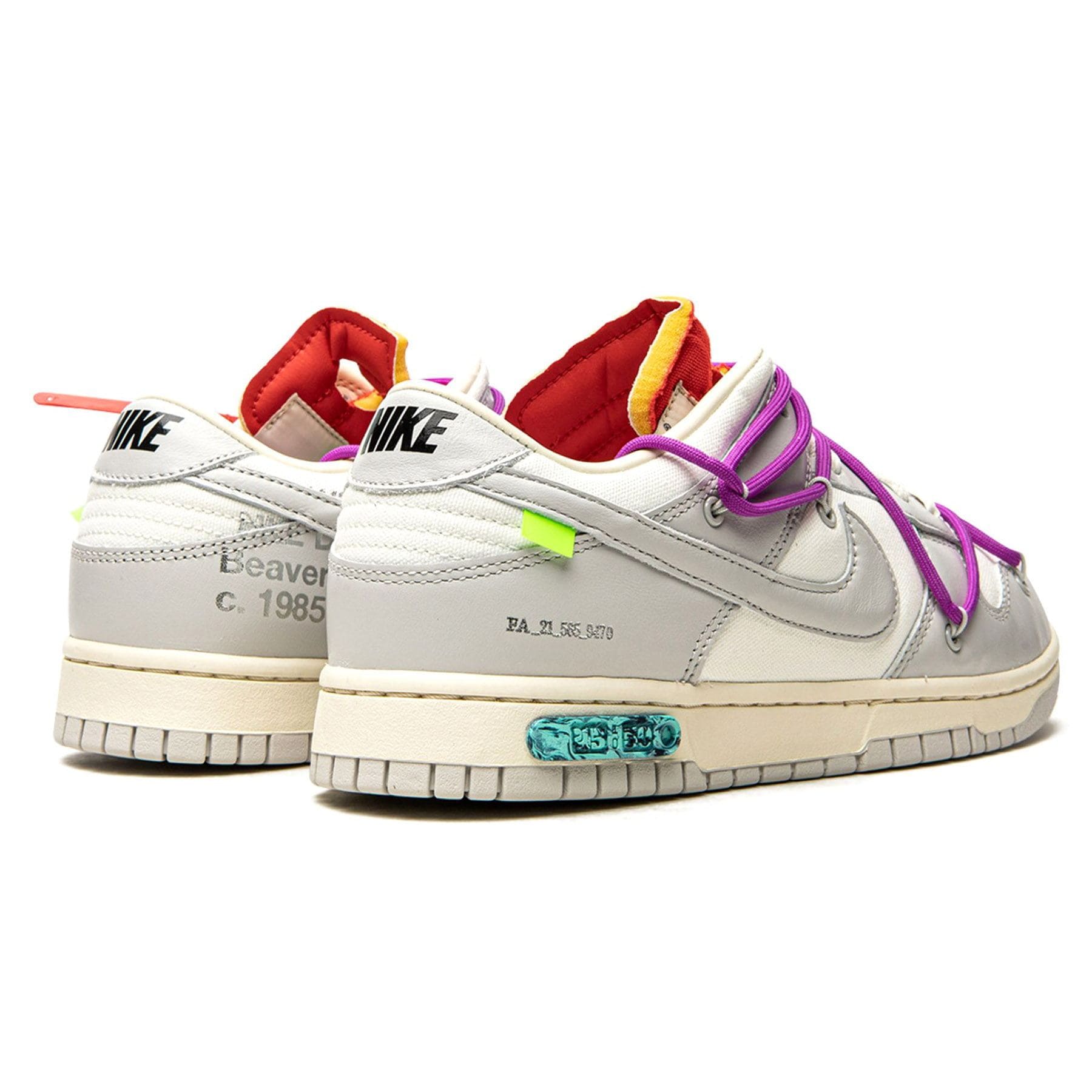 NIKE off-white DUNK LOW 50 lot 45