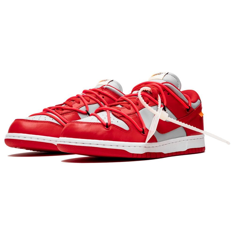 Dunk low off-white university red best sale