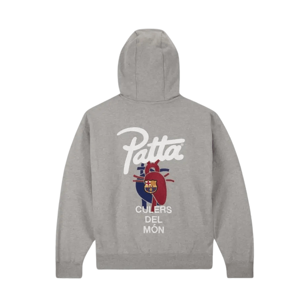 Nike FC Barcelona x Patta 'Culers del Món' Grey Hooded Sweatshirt - Kick Game