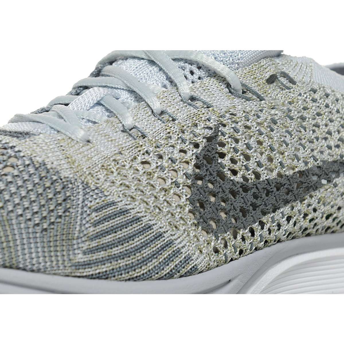 Nike Flyknit Racer Pure Platinum Cool Grey Kick Game