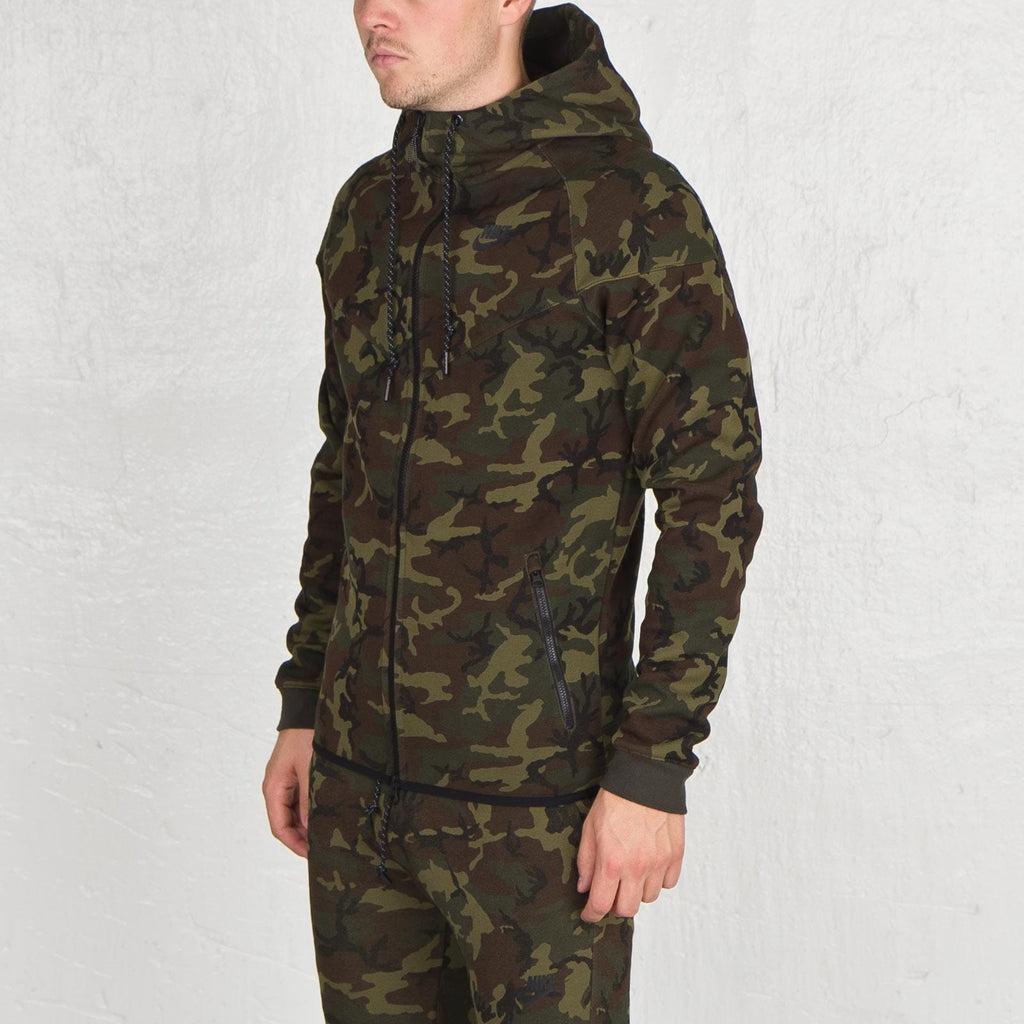 Nike Tech Fleece Camo Hooded Jacket - Kick Game