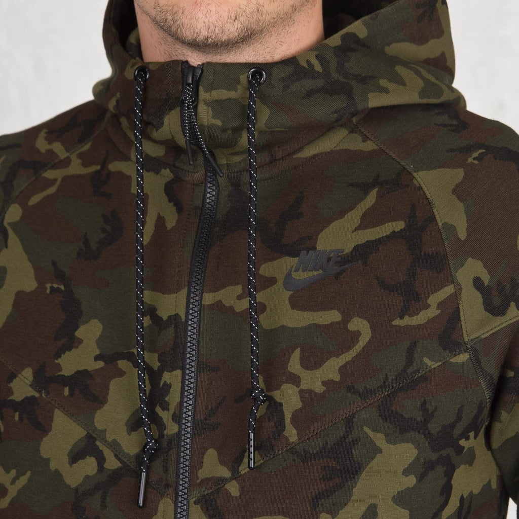 Nike Tech Fleece Camo Hooded Jacket - Kick Game