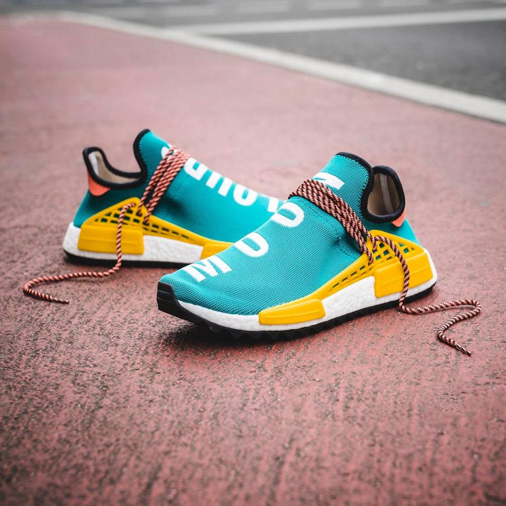 Pharrell Williams x adidas NMD HU Trail Sun Glow-EQT Yellow — Kick ...