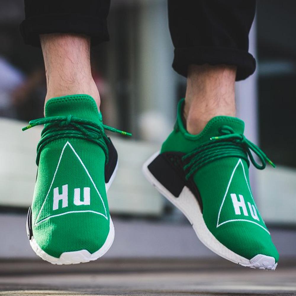 Pharrell Williams x adidas Originals NMD Human Race Green Kick Game