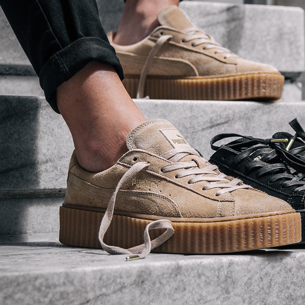 Fenty x Wmns Suede Creeper Oatmeal Kick Game