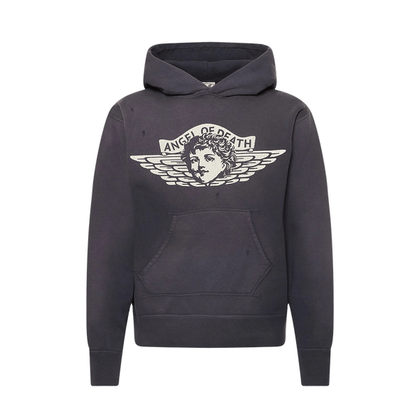 SAINT MXXXXXX Angel of Death hoodie 'Navy' — Kick Game