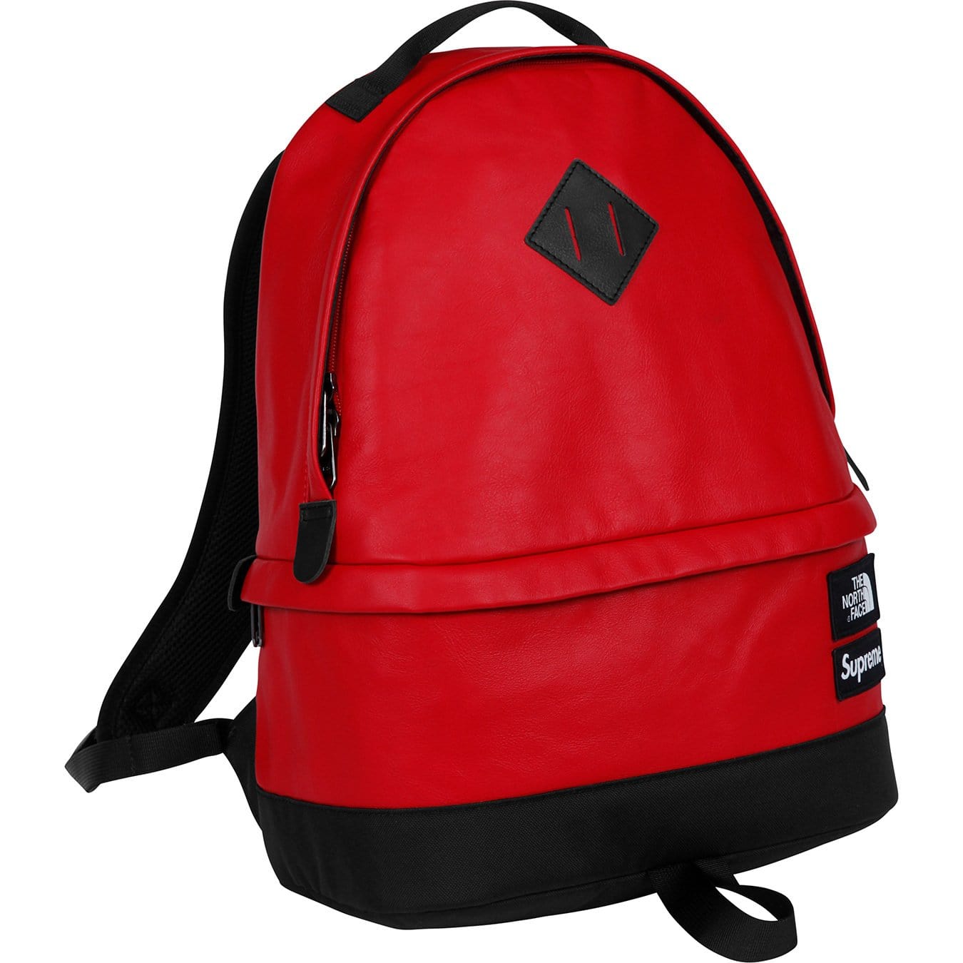 Supreme-The North Face Leather Day Pack - Red