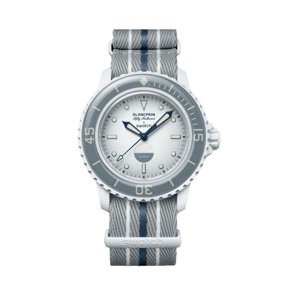 Swatch X Blancpain Bioceramic Scuba Fifty Fathmos Antarctic