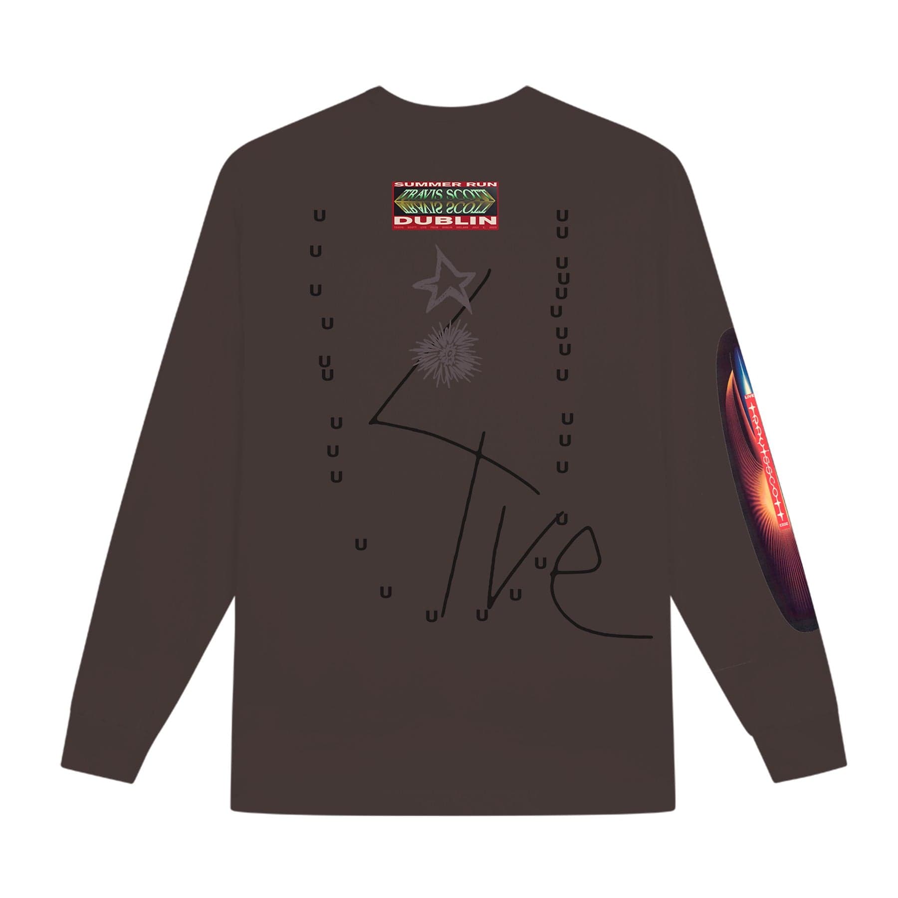 Travis Scott Summer Run 2023 Long Sleeve Tee - Brown (Dublin