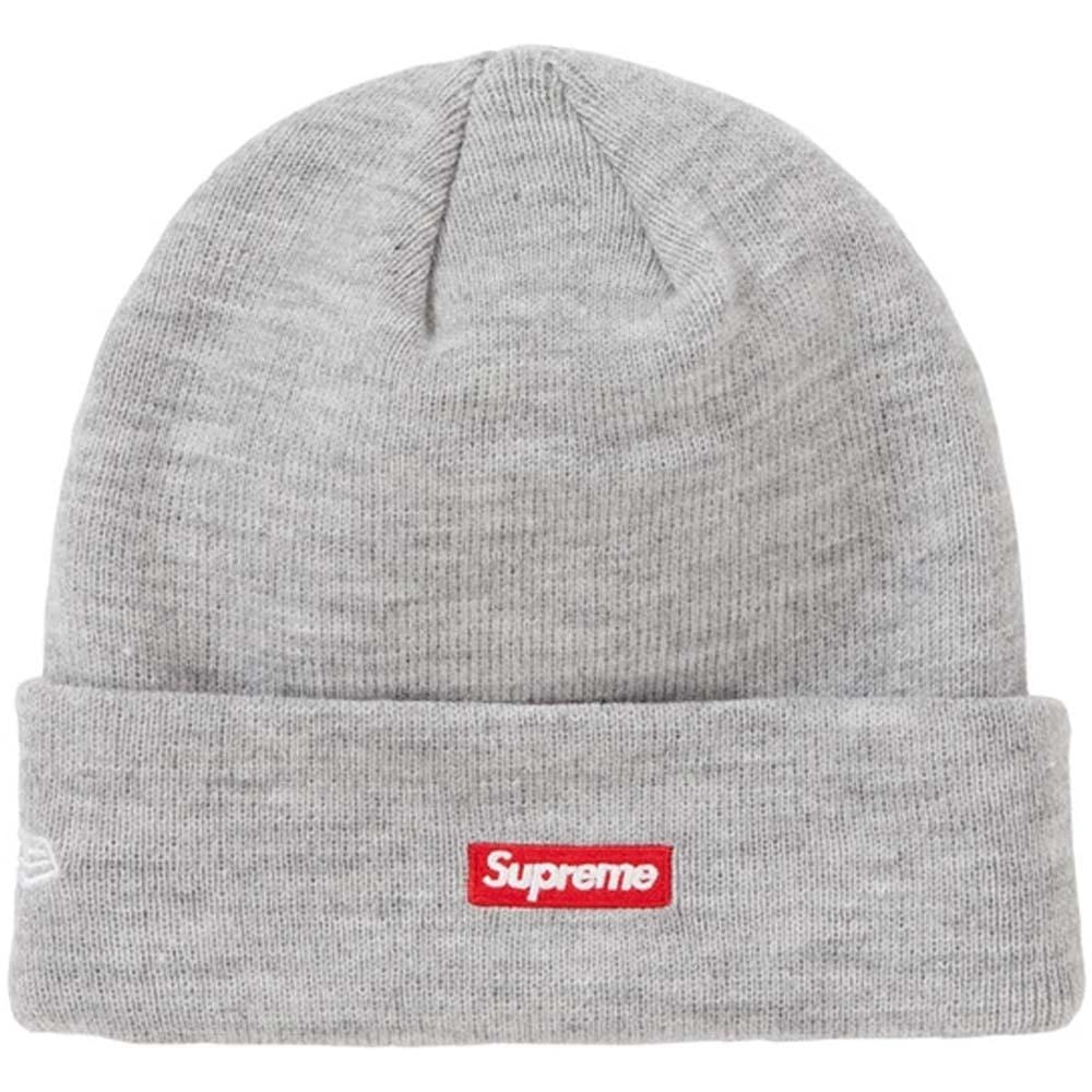 Supreme New Era S Logo Beanie (FW 19) Heather Grey — Kick Game